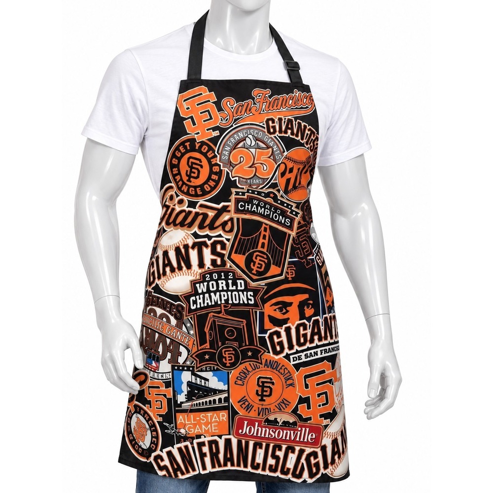 San Francisco Giants MLB BBQ Apron World Series Champions Black SKUCH063